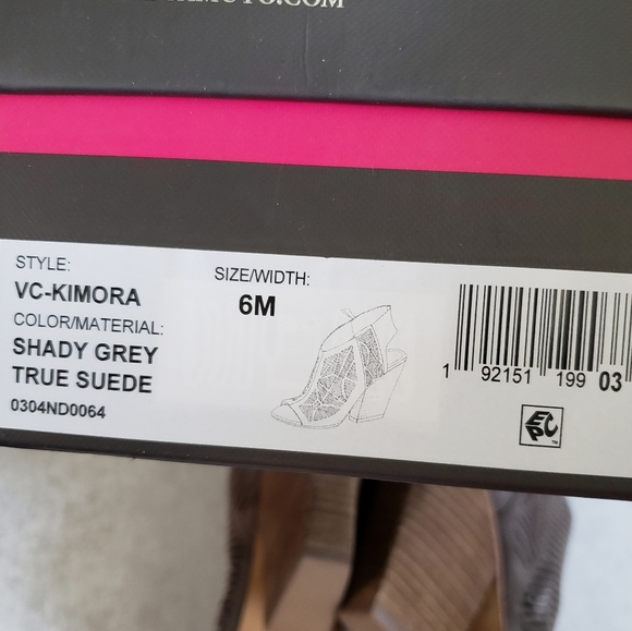 Vince Camuto Kimora Cutout Shield Sandals Heels Booties Sz 6 - Picture 6 of 6